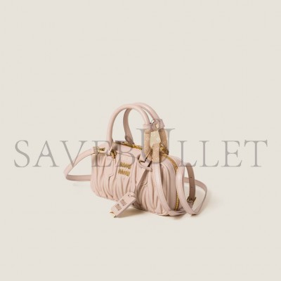 MIU MIU ARCADIE MATELASSÉ NAPPA LEATHER MINI-BAG 5BP088 (19*10*5cm) 